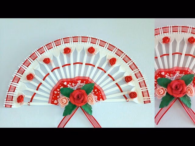 ¿Cómo se pega un abanico con materiales reciclados?