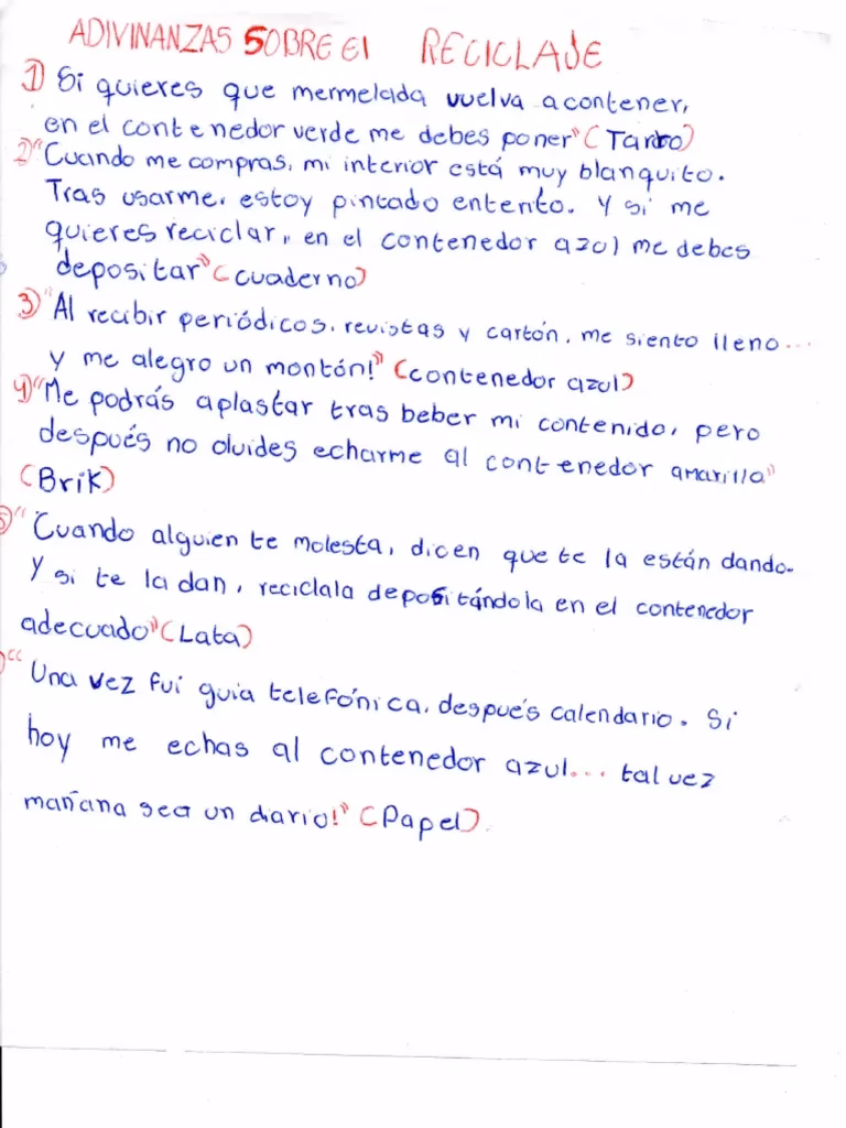 ¿Qué hacer con los objetos de reciclaje?