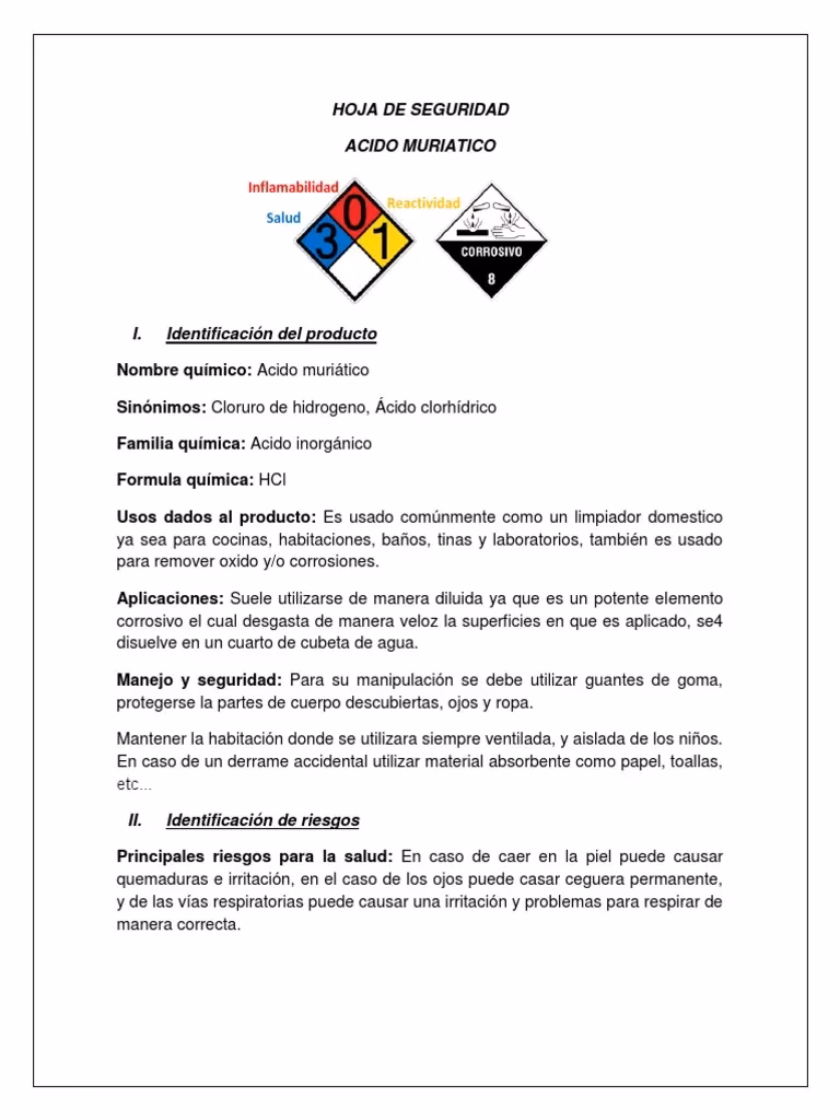 ¿Cómo diluir el ácido muriático con agua?