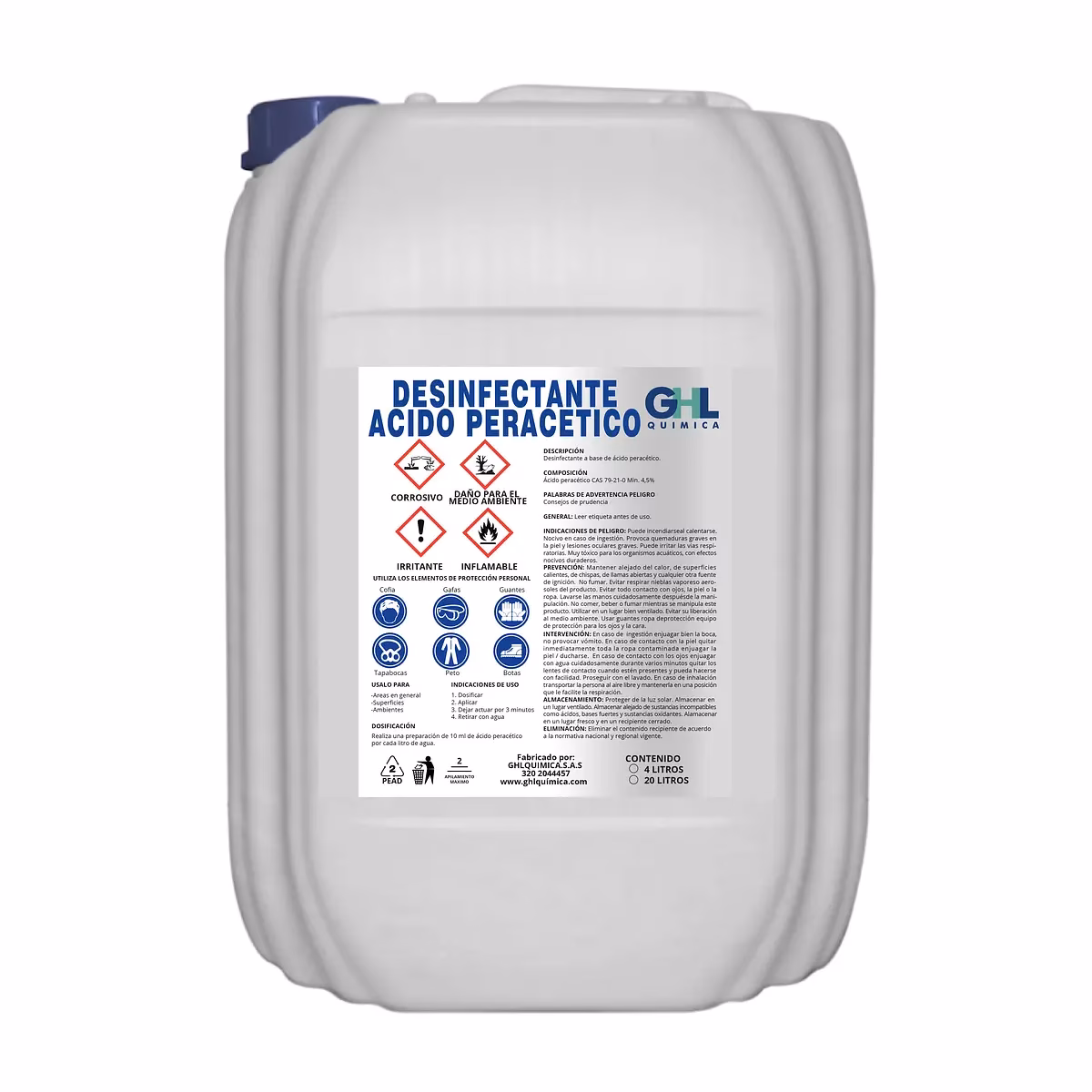 ¿Cuáles son los objetivos del proceso de producción de ácido peracético?