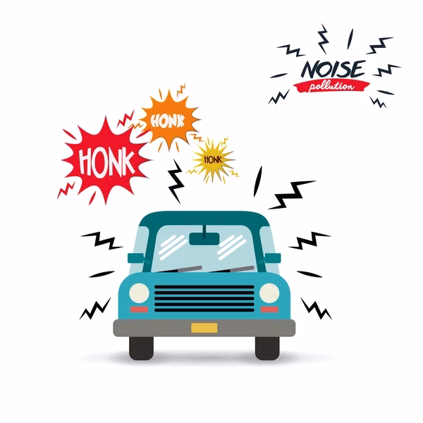 What causes traffic noise pollution?