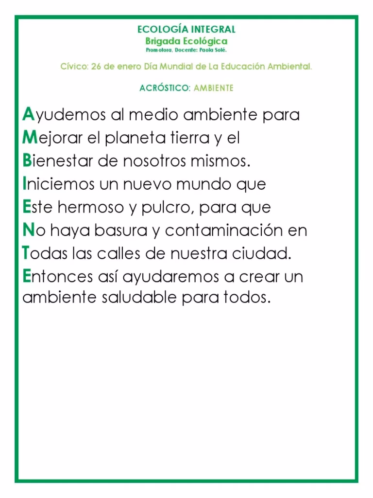 ¿Cómo proteger el medio ambiente?