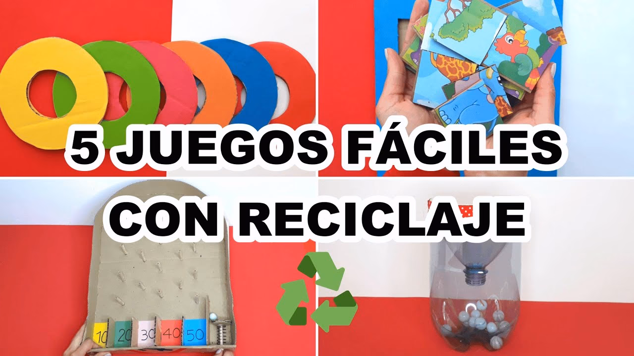 ¿Cómo pueden los niños y niñas aprovechar el juego con material reciclado?
