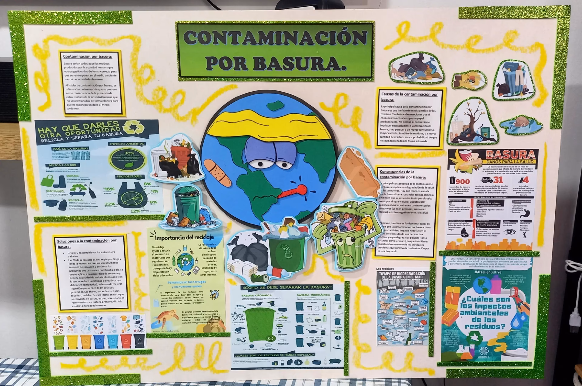¿Dónde puedo encontrar ideas de cartulinas del Medio Ambiente?