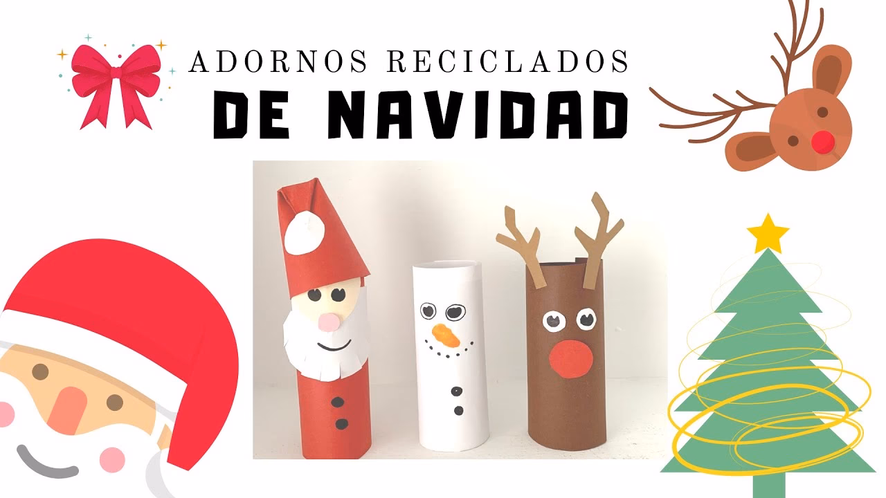 ¿Cuáles son los adornos navideños con material reciclable?