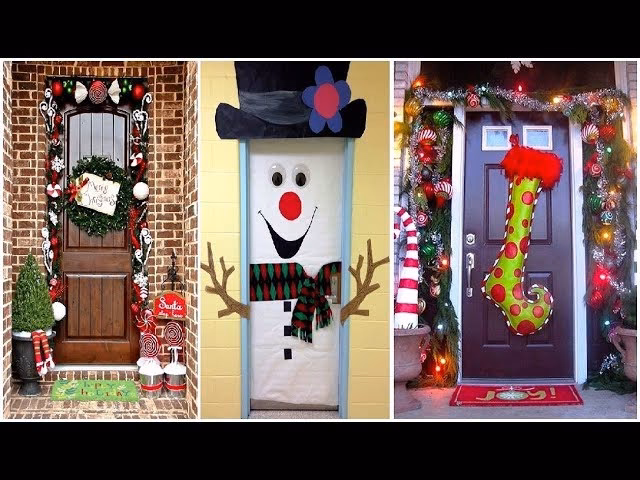 ¿Cómo decorar una puerta navideña?