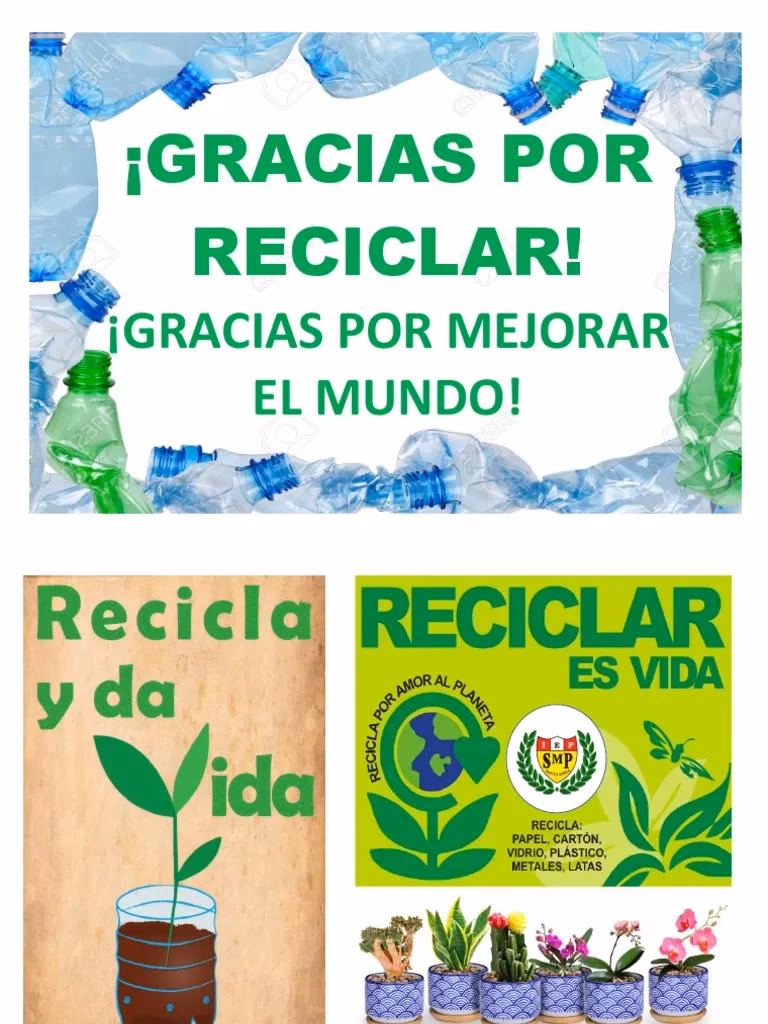 ¿Qué son las frases de reciclaje y sostenibilidad?