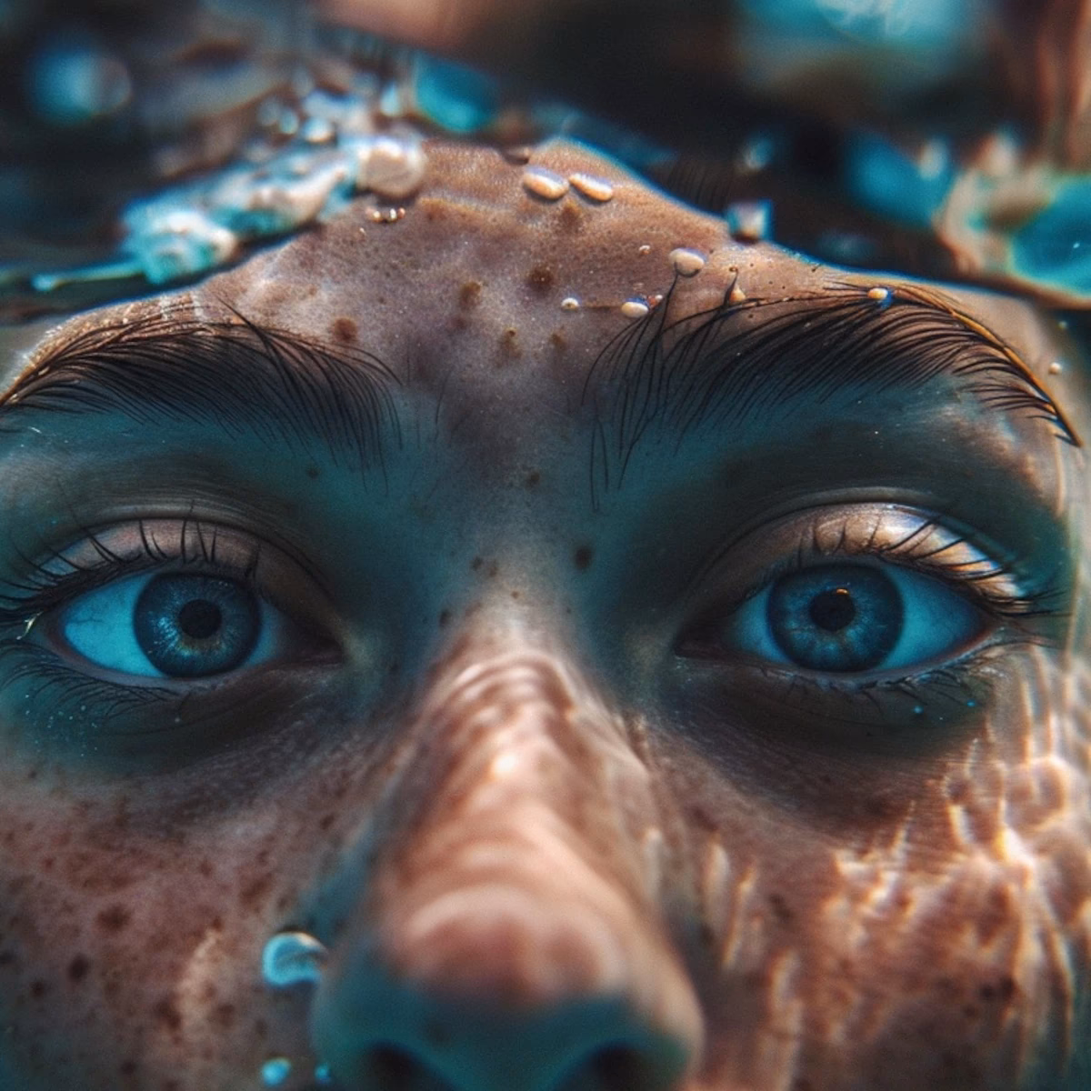 ¿Cuáles son los riesgos para proteger los ojos bajo el agua?