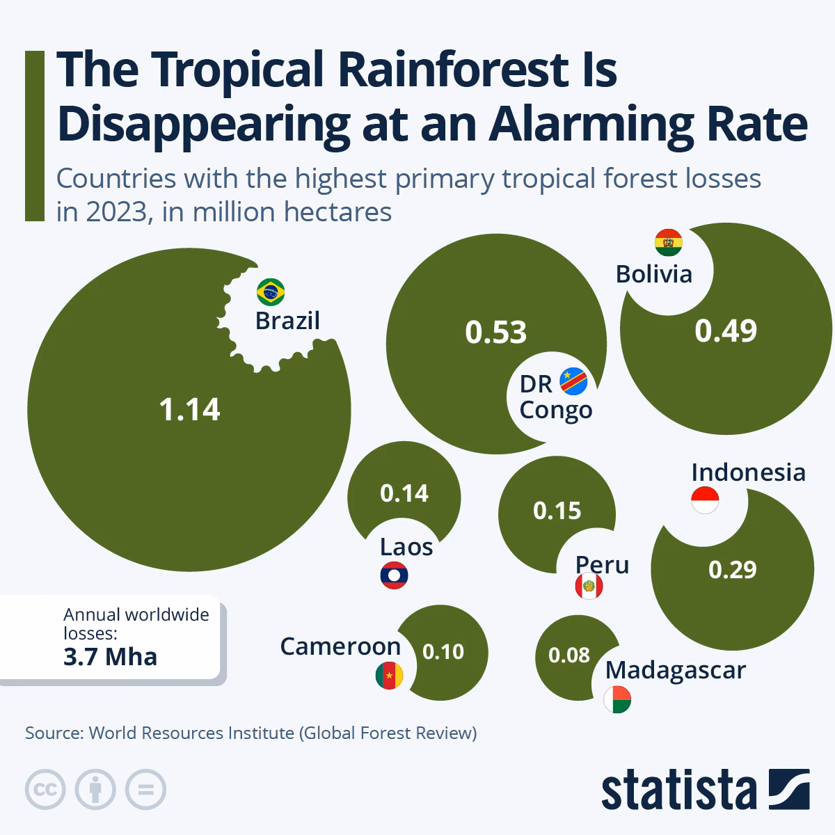 How will deforestation affect the world's forests?