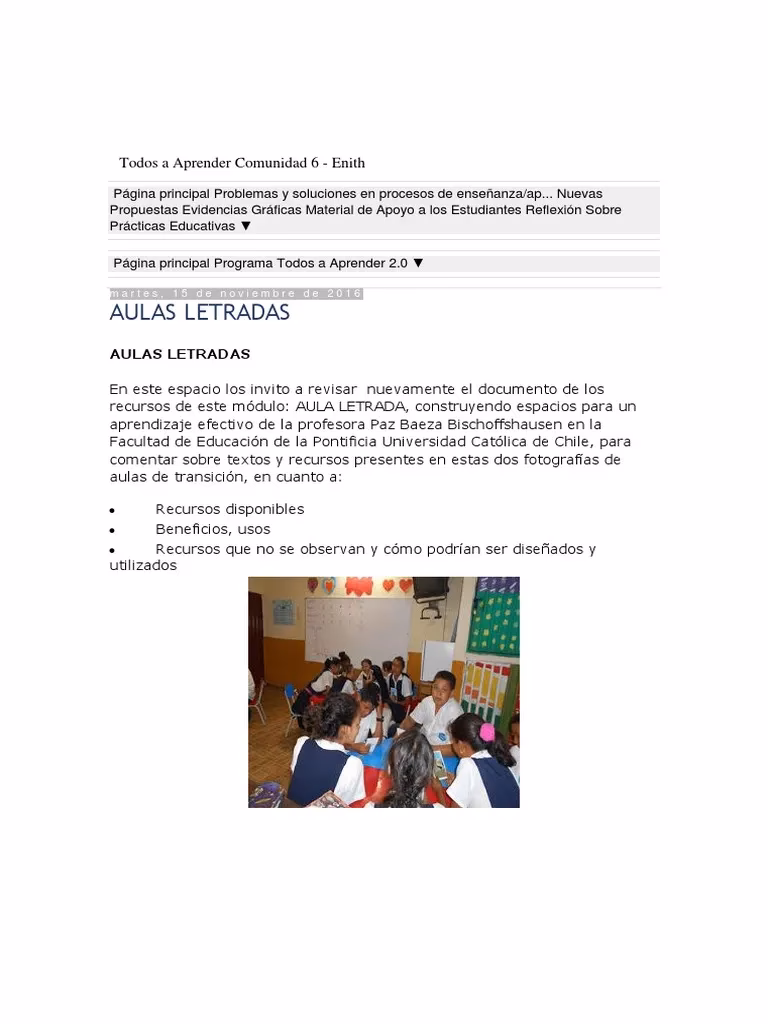 ¿Cuál es la calidad del ambiente letrado y de las estrategias didácticas empleadas?