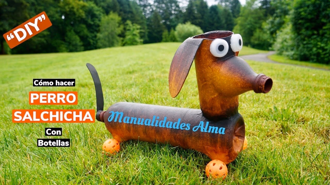 ¿Cómo reutilizar botellas de plástico para perros?