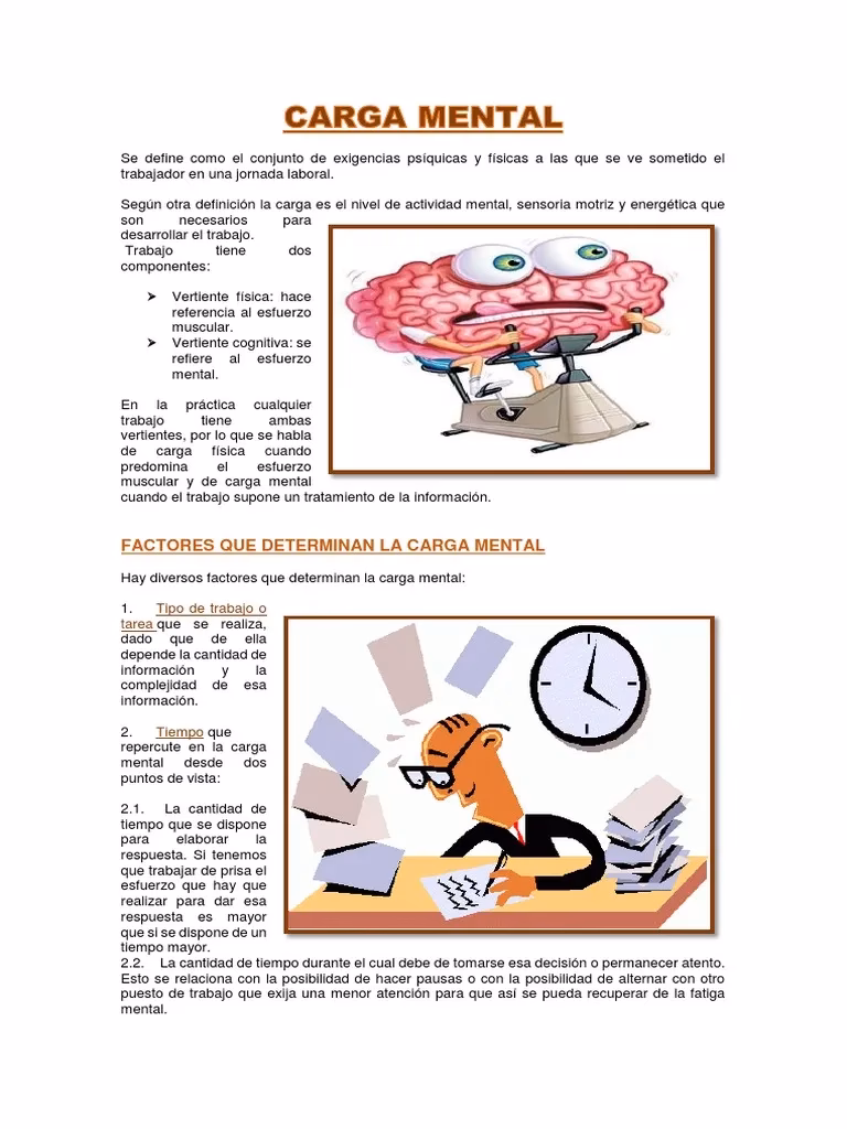 ¿Cómo evaluar la carga de trabajo mental?