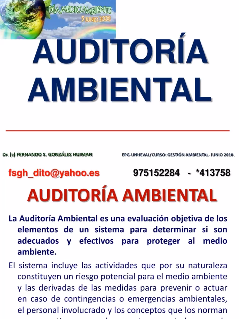 ¿Cuáles son los criterios a tomar en cuenta en una auditoría ambiental?