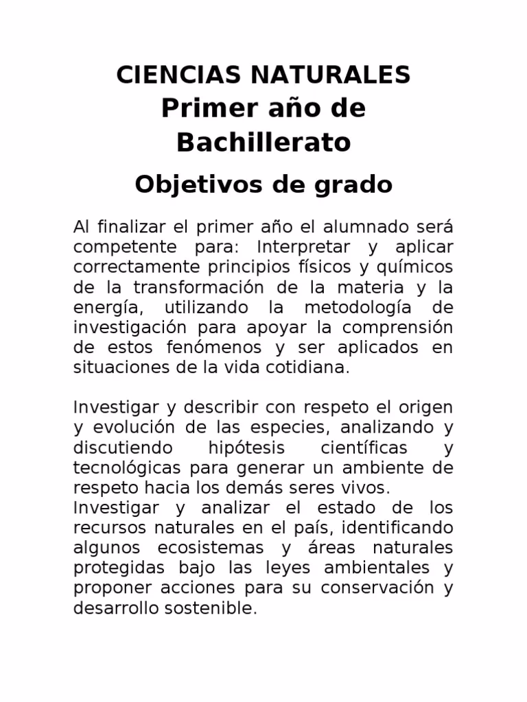 ¿Cuáles son los diferentes tipos de planes de bachiller?