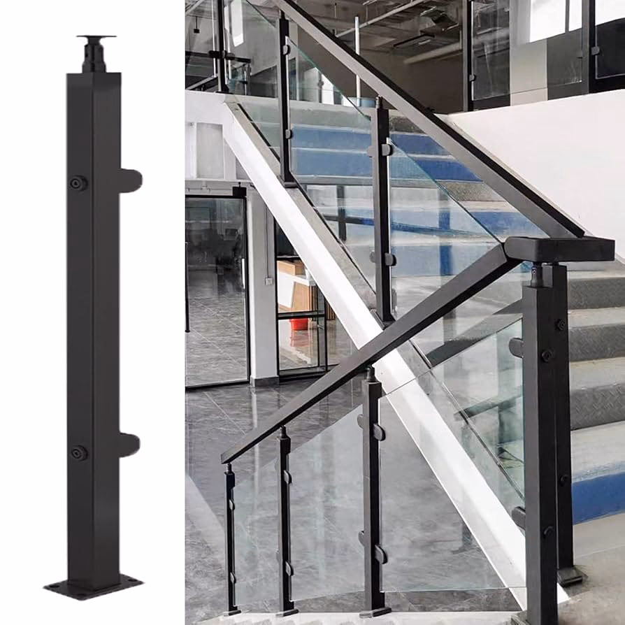 ¿Qué estilo de decoración se asocia con las barandas de vidrio?