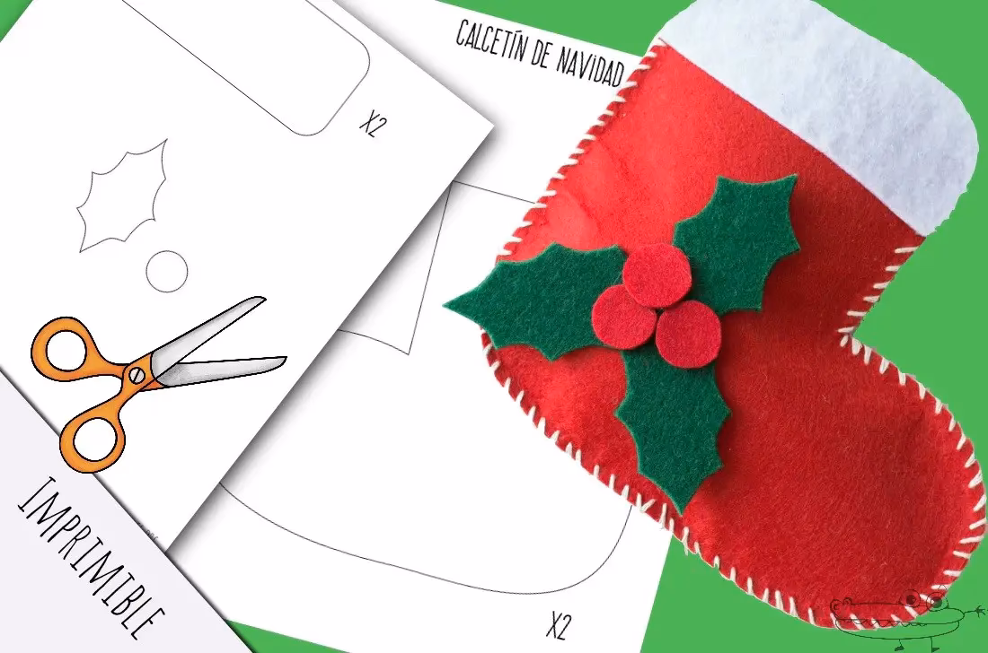 ¿Cómo puedo decorar una bota navideña?