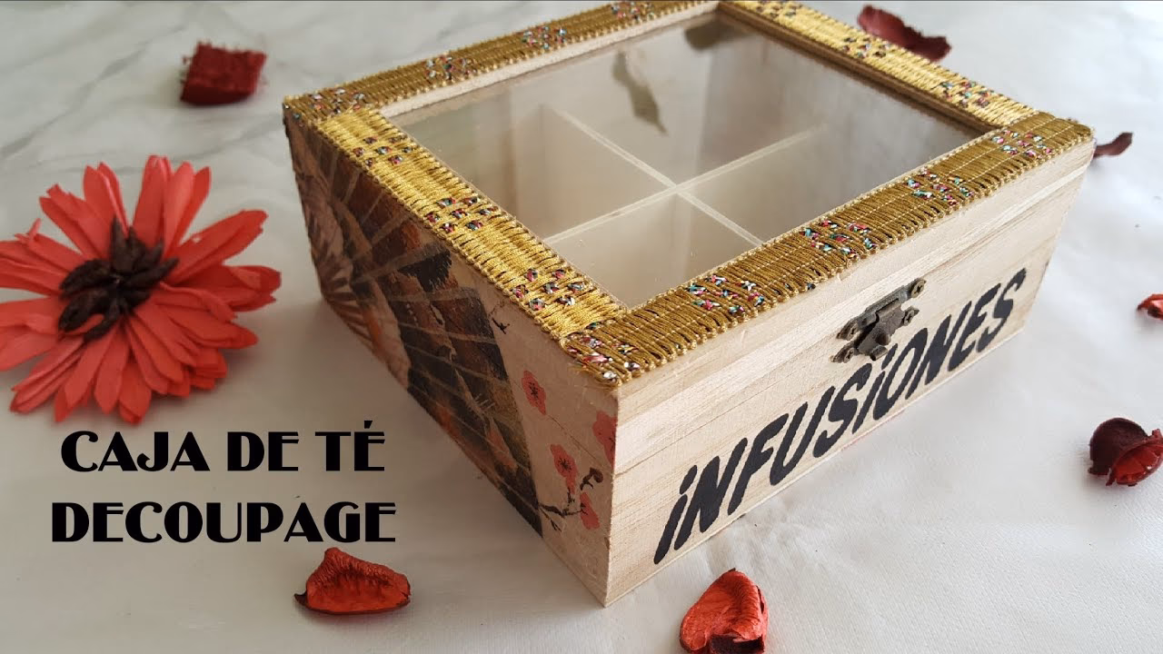 ¿Cómo convertir una caja en un cajon para guardar los té?