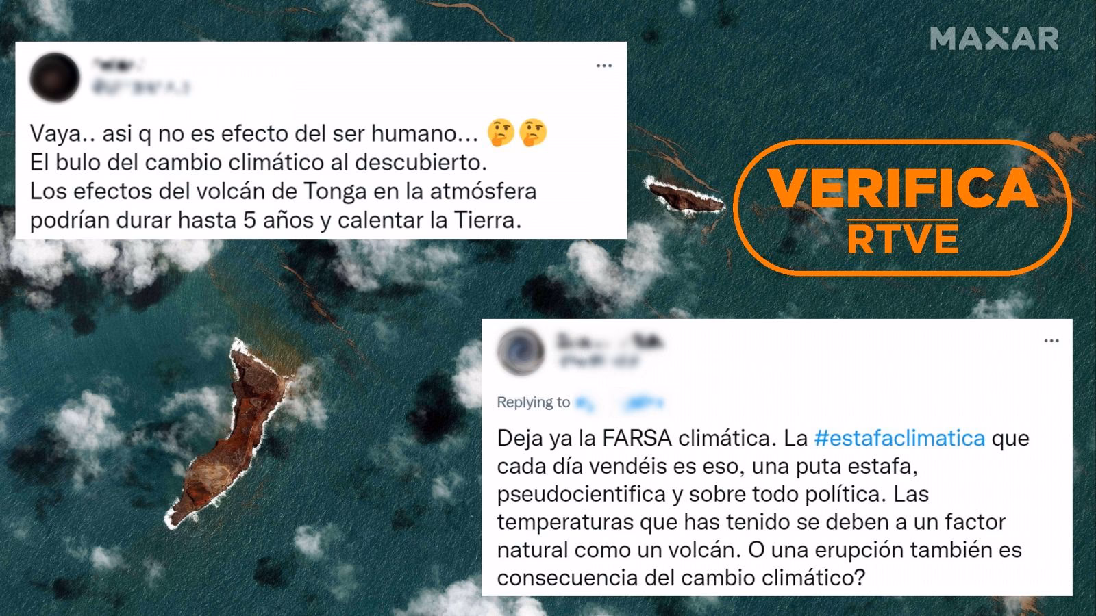¿Qué puede afectar los patrones climáticos locales en Tonga?