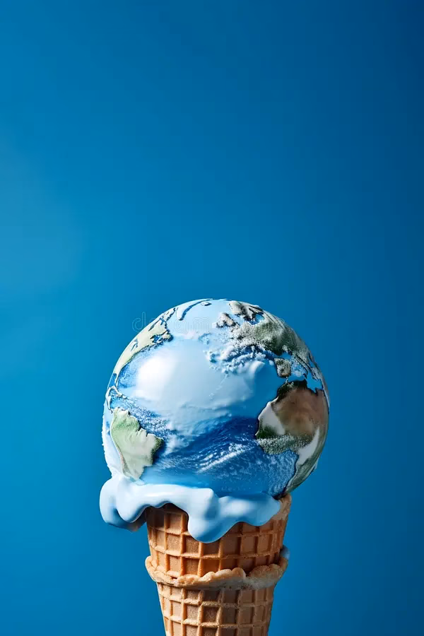 ¿Qué cambio físico ocurre al congelar un helado?