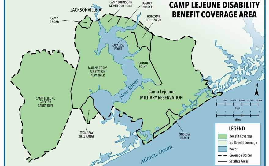 When was Camp Lejeune contaminated?