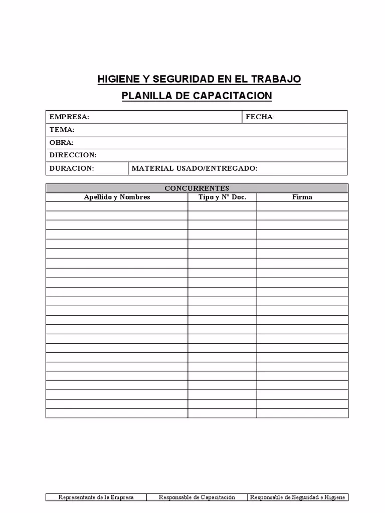 ¿Qué Cursos ofrece el programa de capacitación para la Comisión de seguridad e higiene?