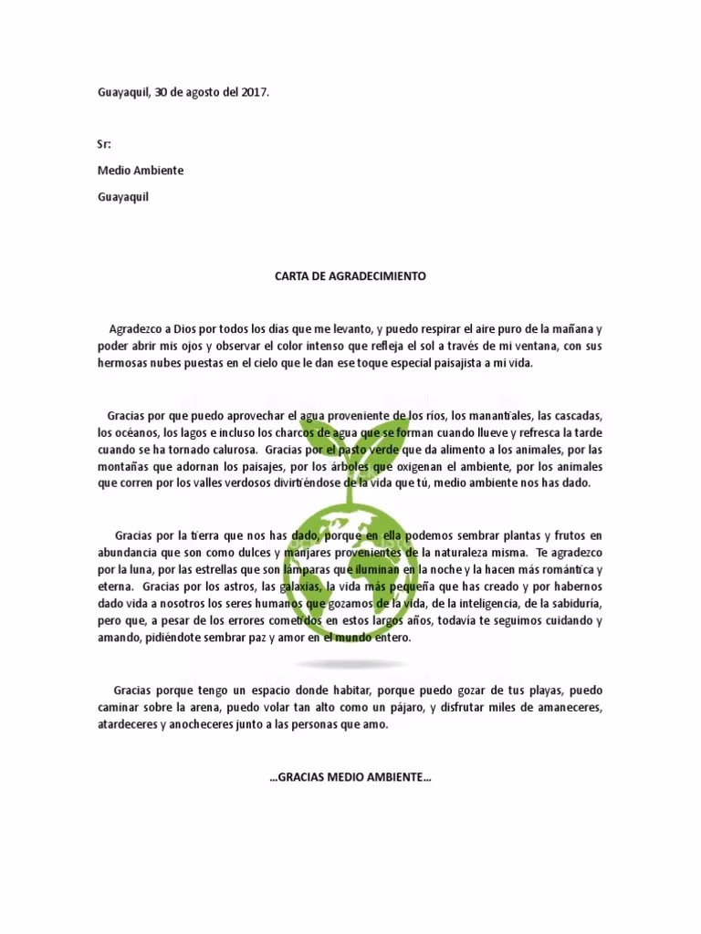 ¿Qué es una carta de agradecimiento?