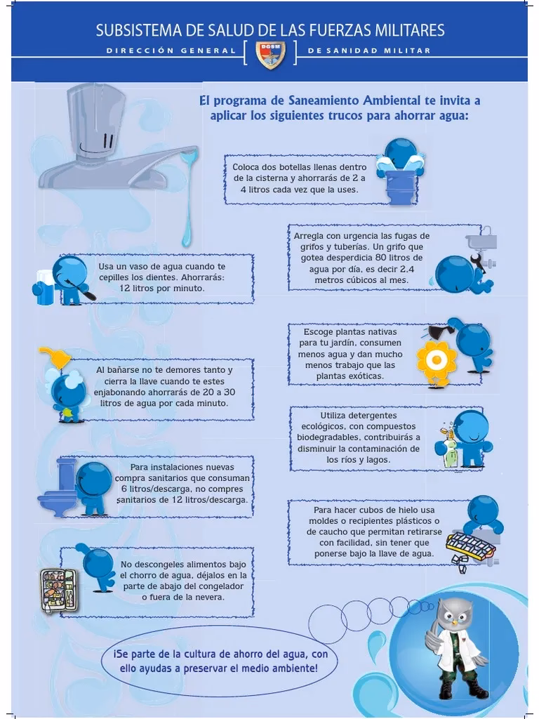 ¿Cuáles son los consejos de ahorro de agua?