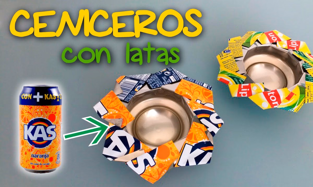 ¿Cómo hacer un cenicero o portavelas reciclado?