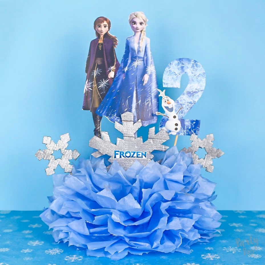 ¿Cuántos centros de mesa hay para fiesta de Frozen?