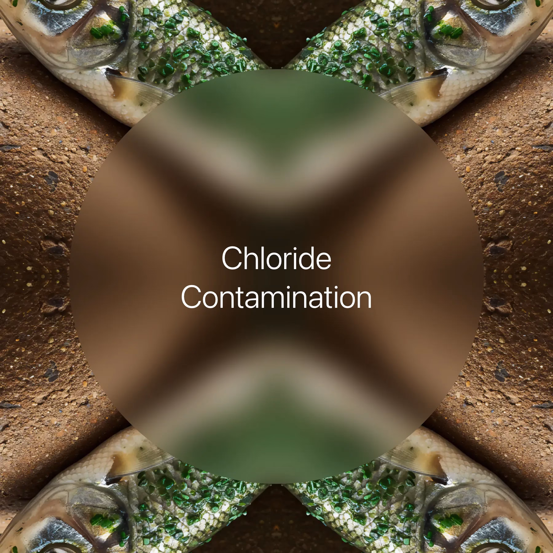 What causes high chloride levels in water?