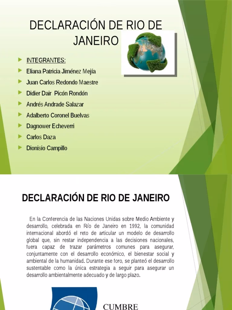 ¿Qué es el principio 22 de la declaración de Rio sobre el Medio Ambiente y el desarrollo?
