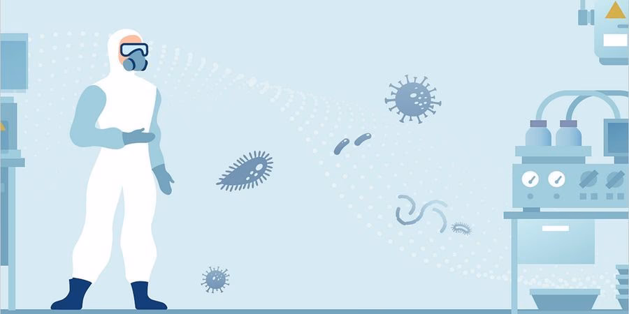 How do you control contamination in a cleanroom?