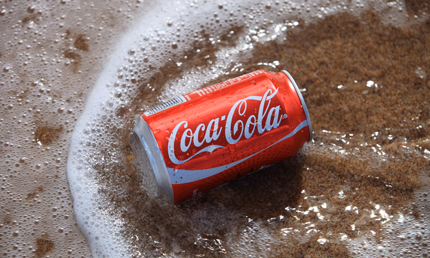 What percentage of trash is a Coca-Cola product?