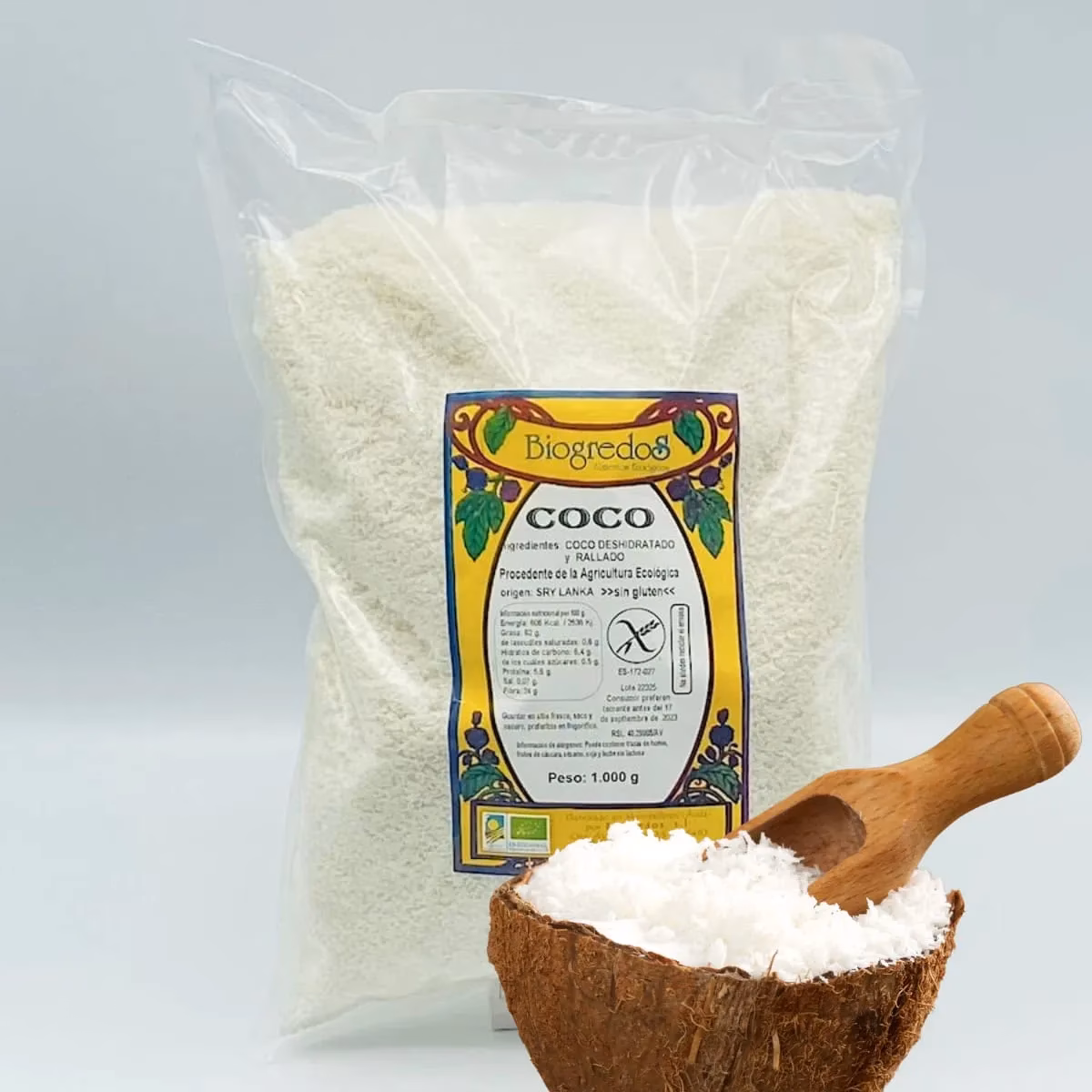 ¿Cuáles son las propiedades del coco rallado?