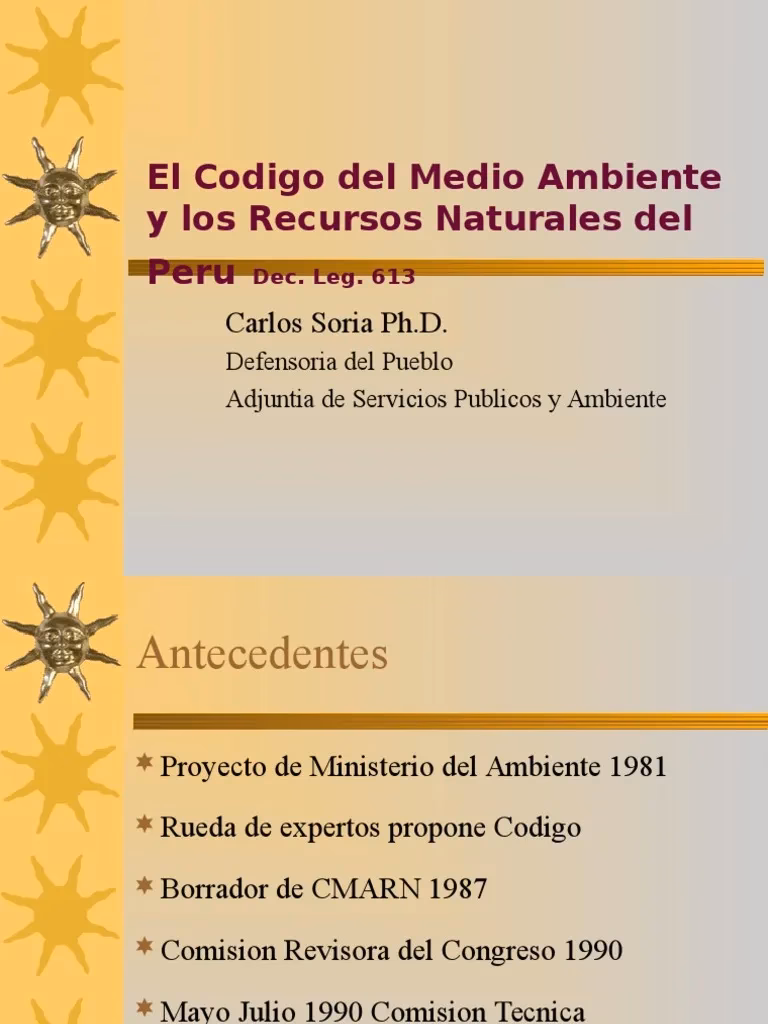 ¿Qué es el código medio ambiental?