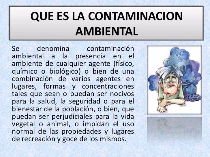 ¿Qué es la contaminación de nuestro medio ambiente?