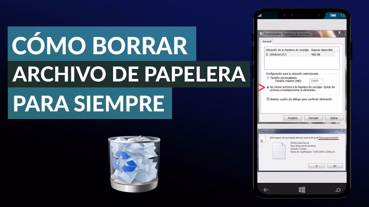 ¿Cómo proteger tu privacidad al eliminar archivos de la Papelera de reciclaje?