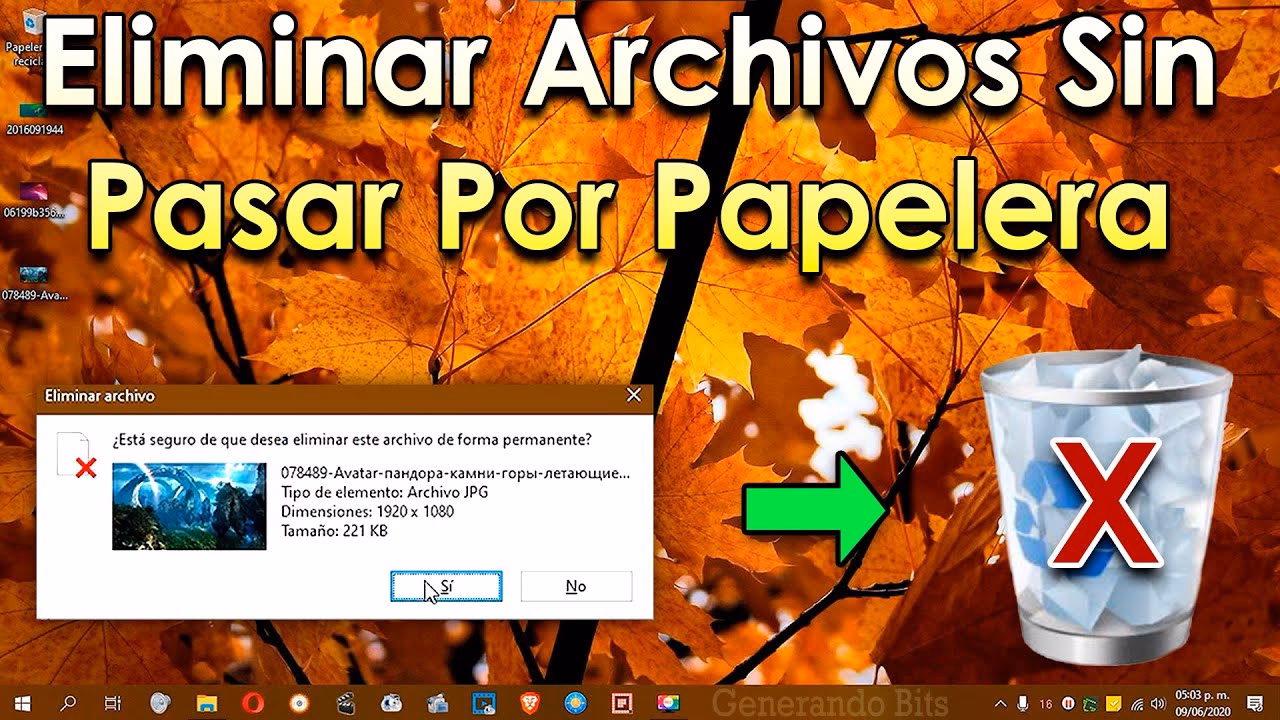 ¿Cómo eliminar permanentemente la Papelera de reciclaje Windows 10?