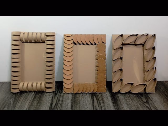 ¿Cómo decorar un Portaretrato de cartón reciclado?