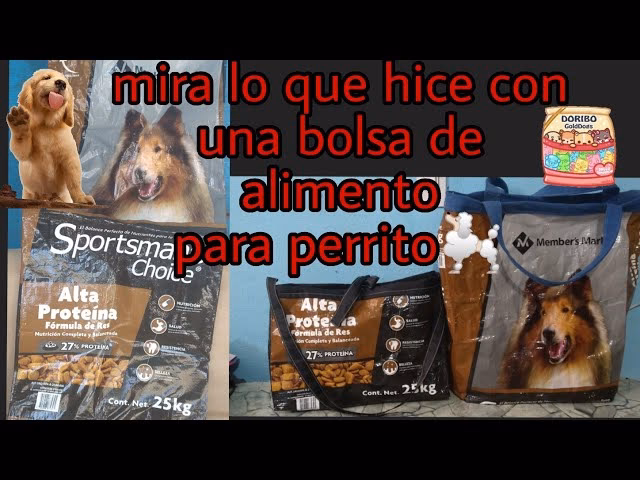 ¿Cómo reciclar una bolsa de alimento para perros?