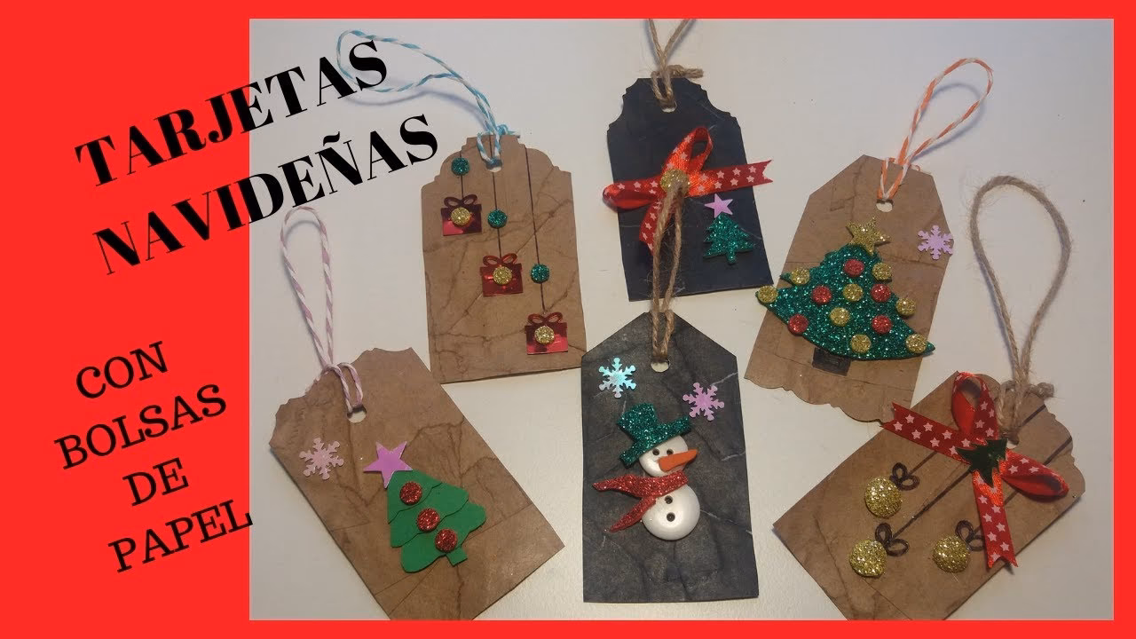 ¿Cómo hacer postales de Navidad con materiales reciclados?