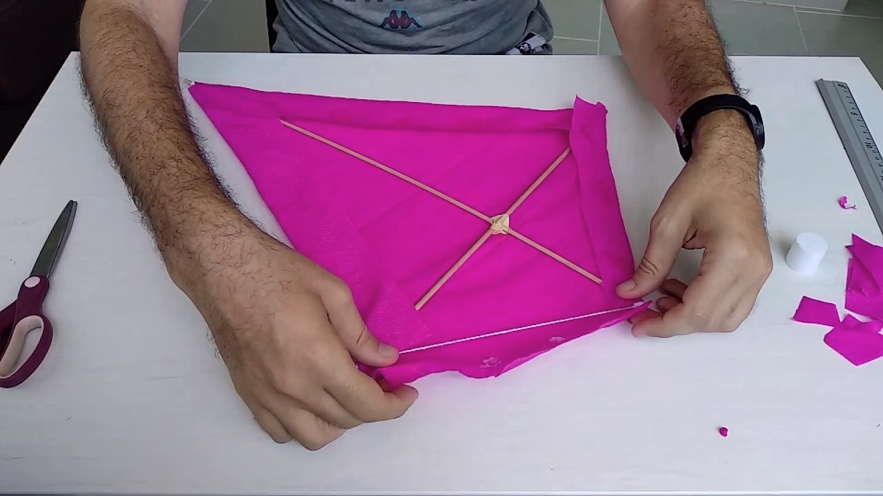 ¿Cómo se hace un rombo para un barrilete?