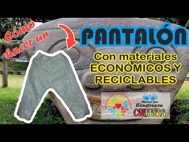 ¿Cómo hacer una bolsa de pantalones reciclados?