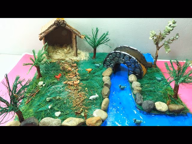 ¿Dónde se puede hacer un pesebre de Navidad artesanal?