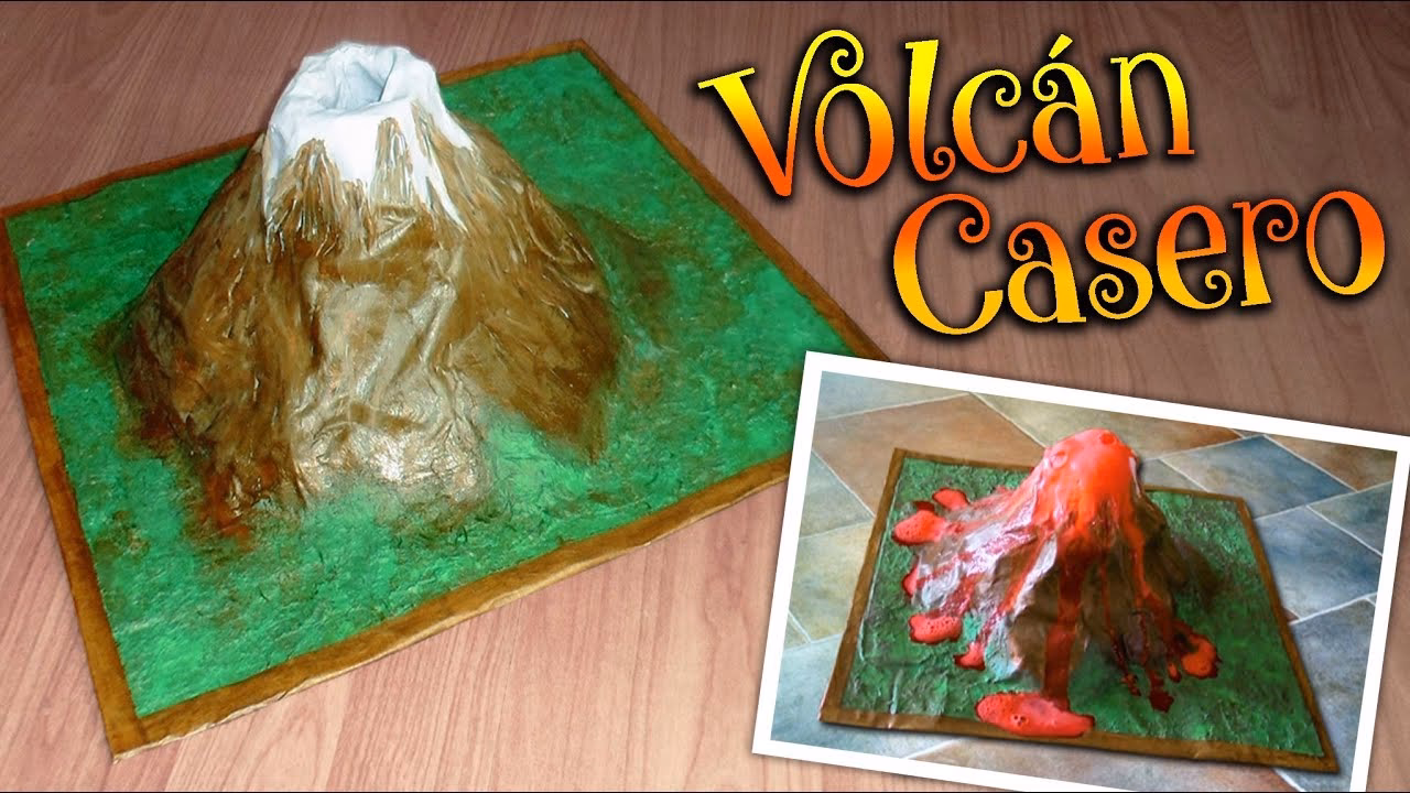 ¿Qué materiales se necesitan para hacer un volcán?