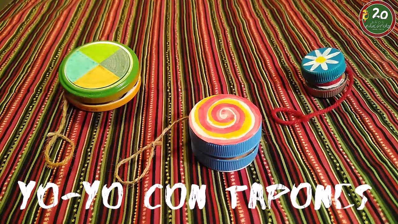 ¿Cómo hacer un yoyó con materiales reciclados?