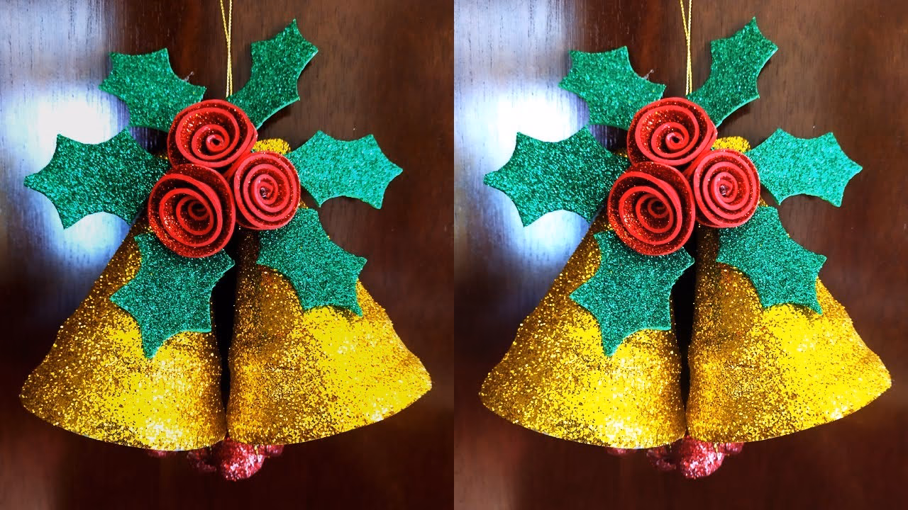 ¿Cómo hacer una campana navideña?