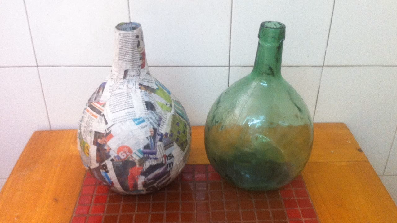 ¿Cómo hacer figuras con una damajuana?