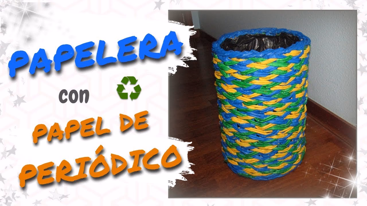 ¿Cómo hacer una papelera de reciclaje?