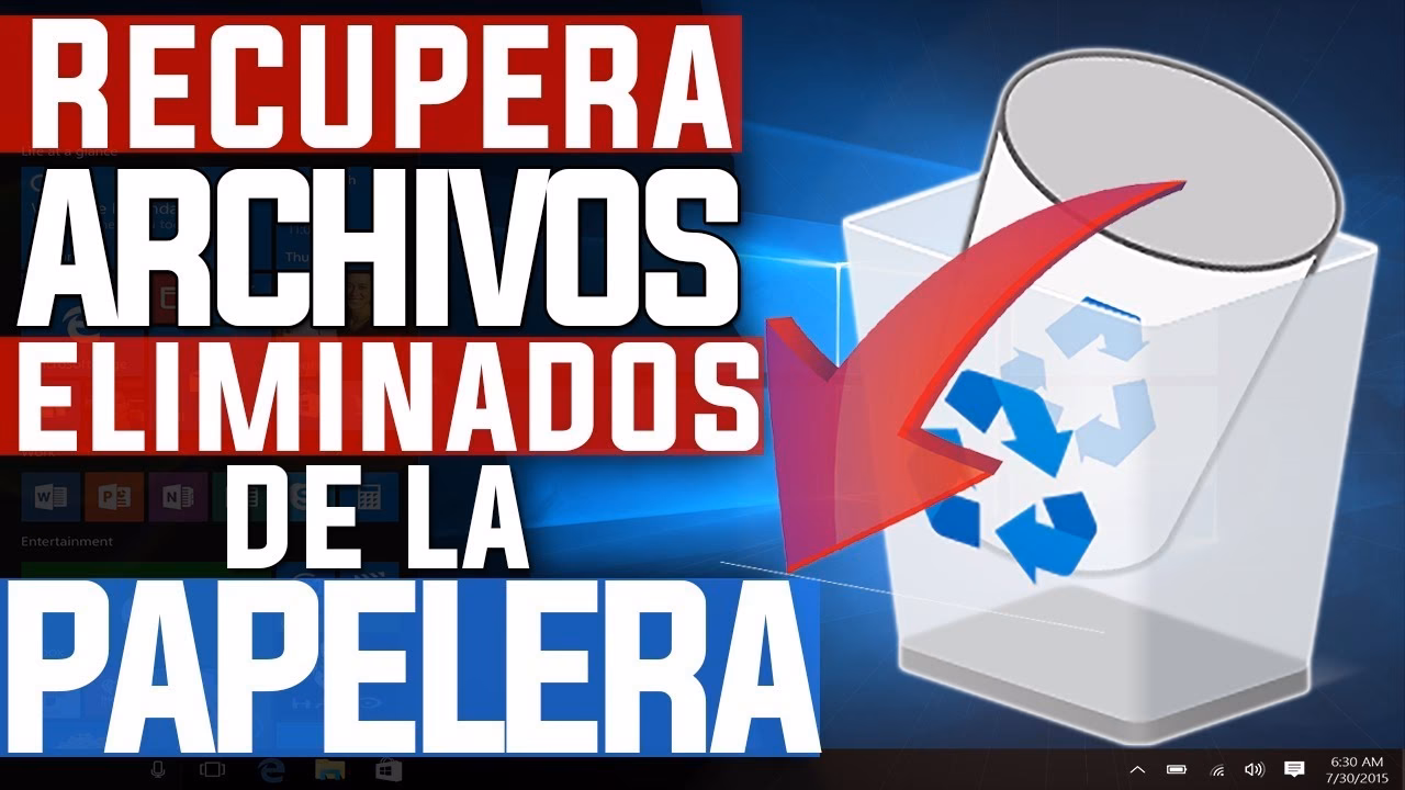 ¿Cómo recuperar la Papelera de reciclaje?